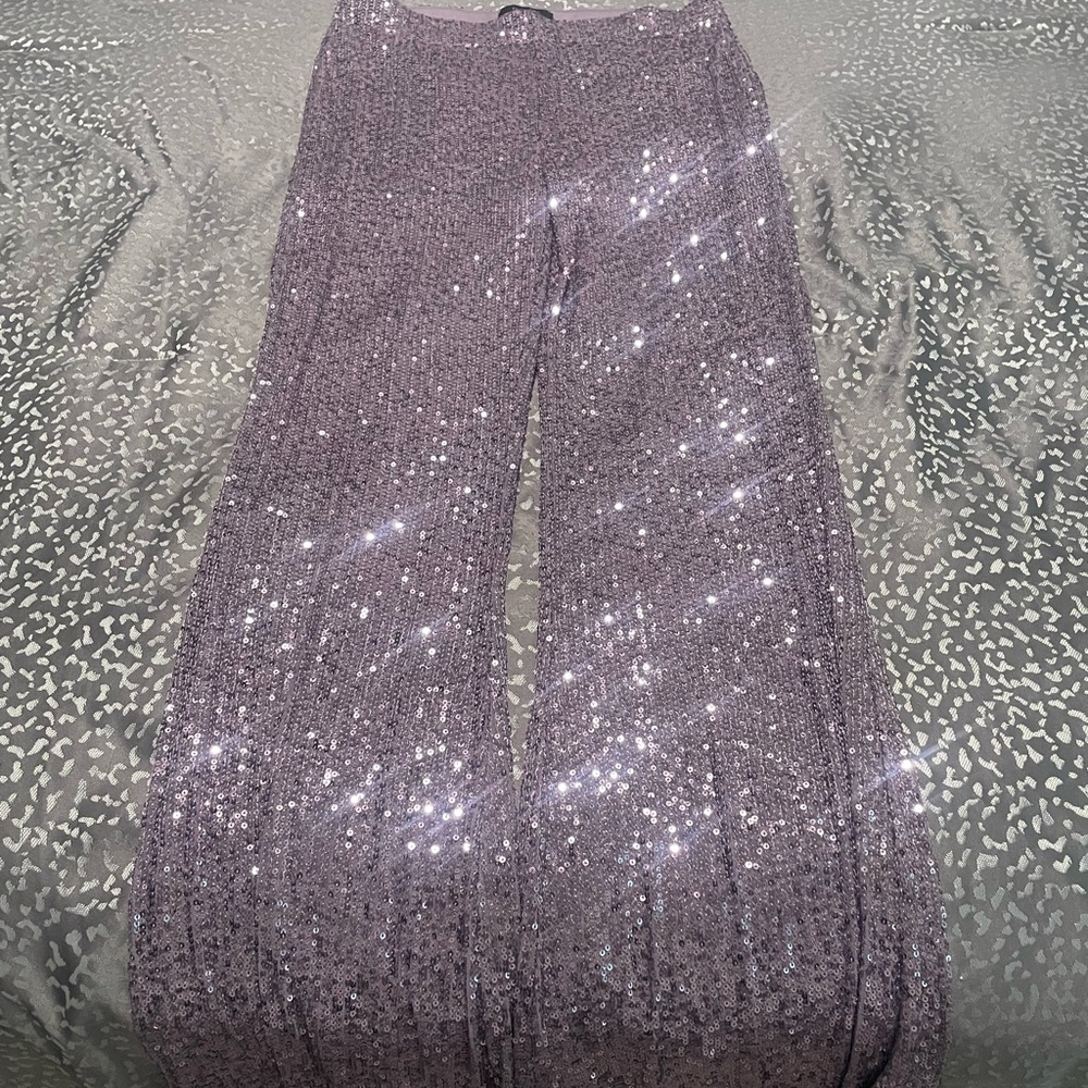 Sparkling Pink Sequin Pants